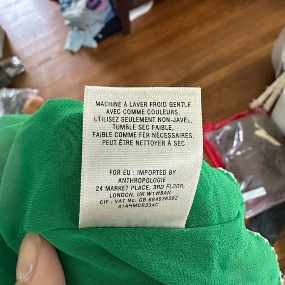 Anthropologie Vanessa Virginia Colima Elegant Maxi Green Skirt - Picture 4 of 4